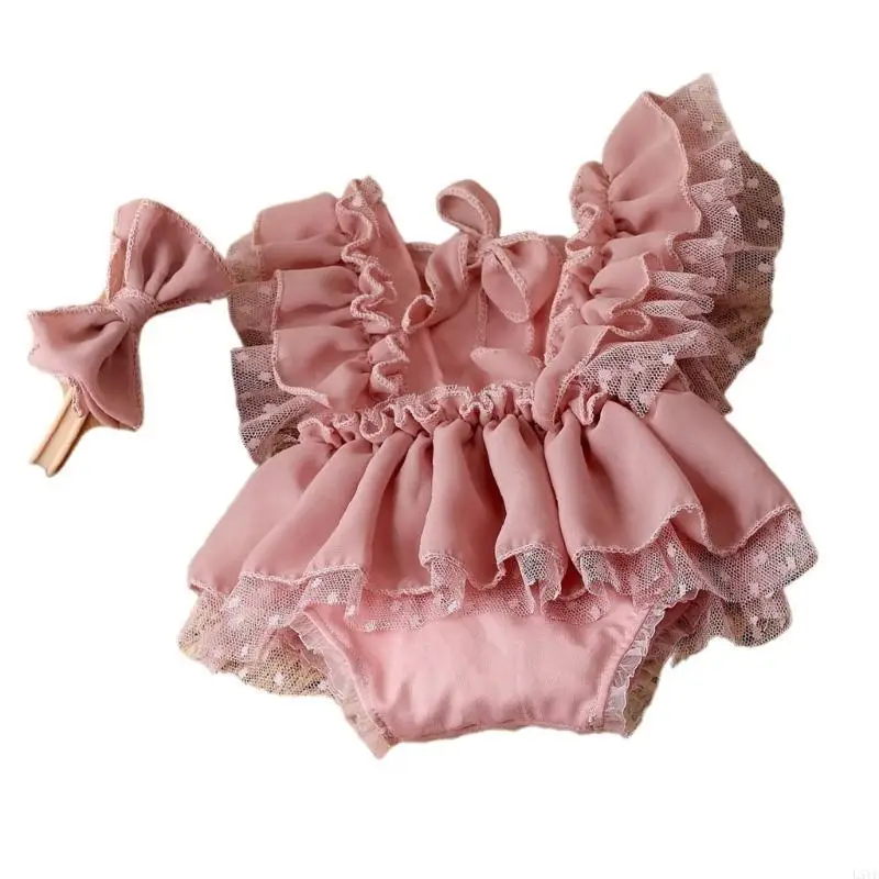 

L5YF 2Pieces Baby Photography Props кружев