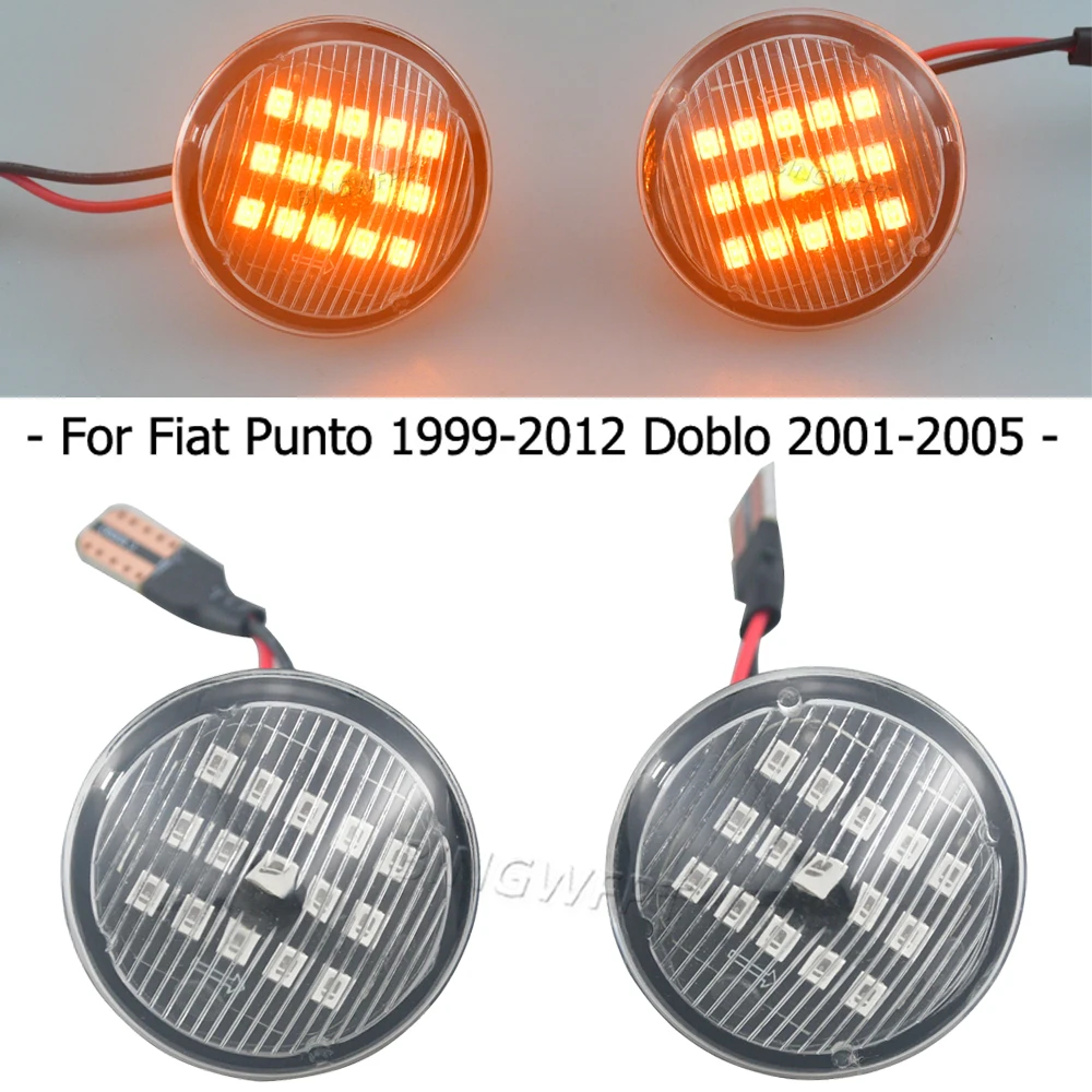 Turn Signal Light For Fiat Punto 188 MK2 1999 2000 2001 2002 2003 2004 2005 - 2012 Dynamic LED Indicator Side Marker Lamp