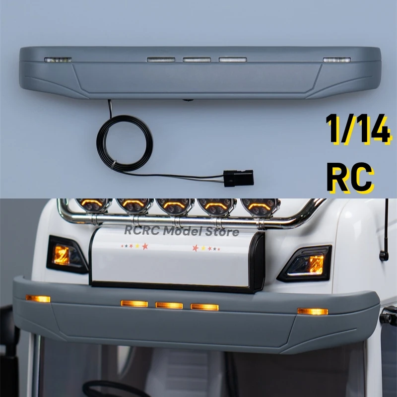 770S RC игрушечный грузовик светодиодное освещение серый солнцезащитный козырек декоративный потолочный светильник для Tamiya 1/14 RC тягач 770S Запчасти Аксессуары
