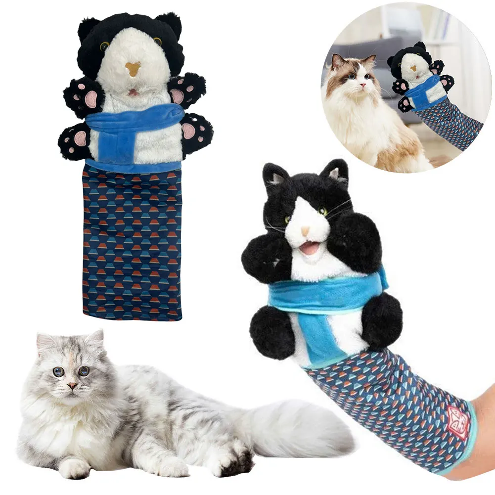 Interactive Cat Wrestling Hand Puppet Toy for Cats