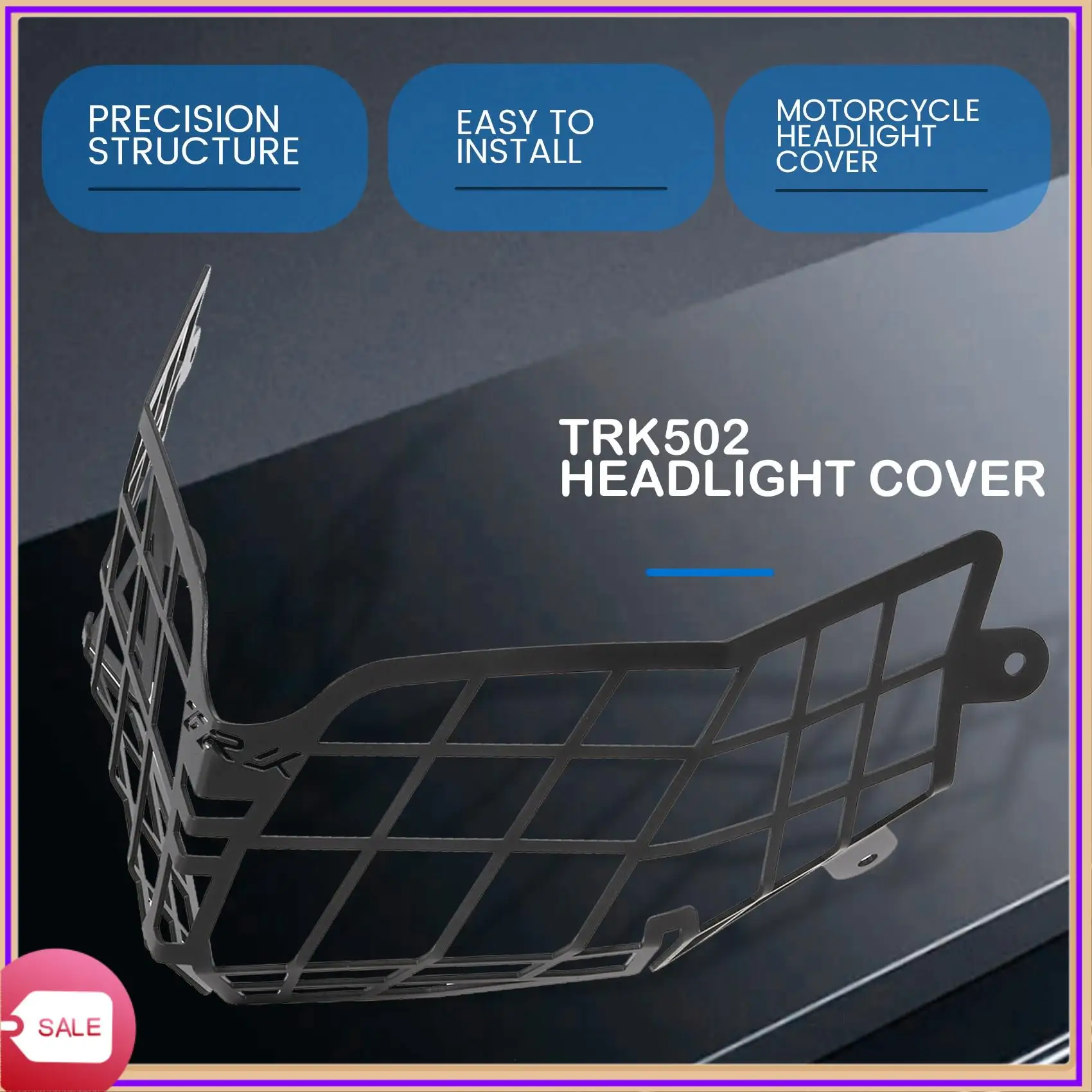 

Prominent For 2018-2020 Benelli TRK502 Trk 502 Motorcycle Headlight Guard Protector Grille Covers Motorcycle Accessories