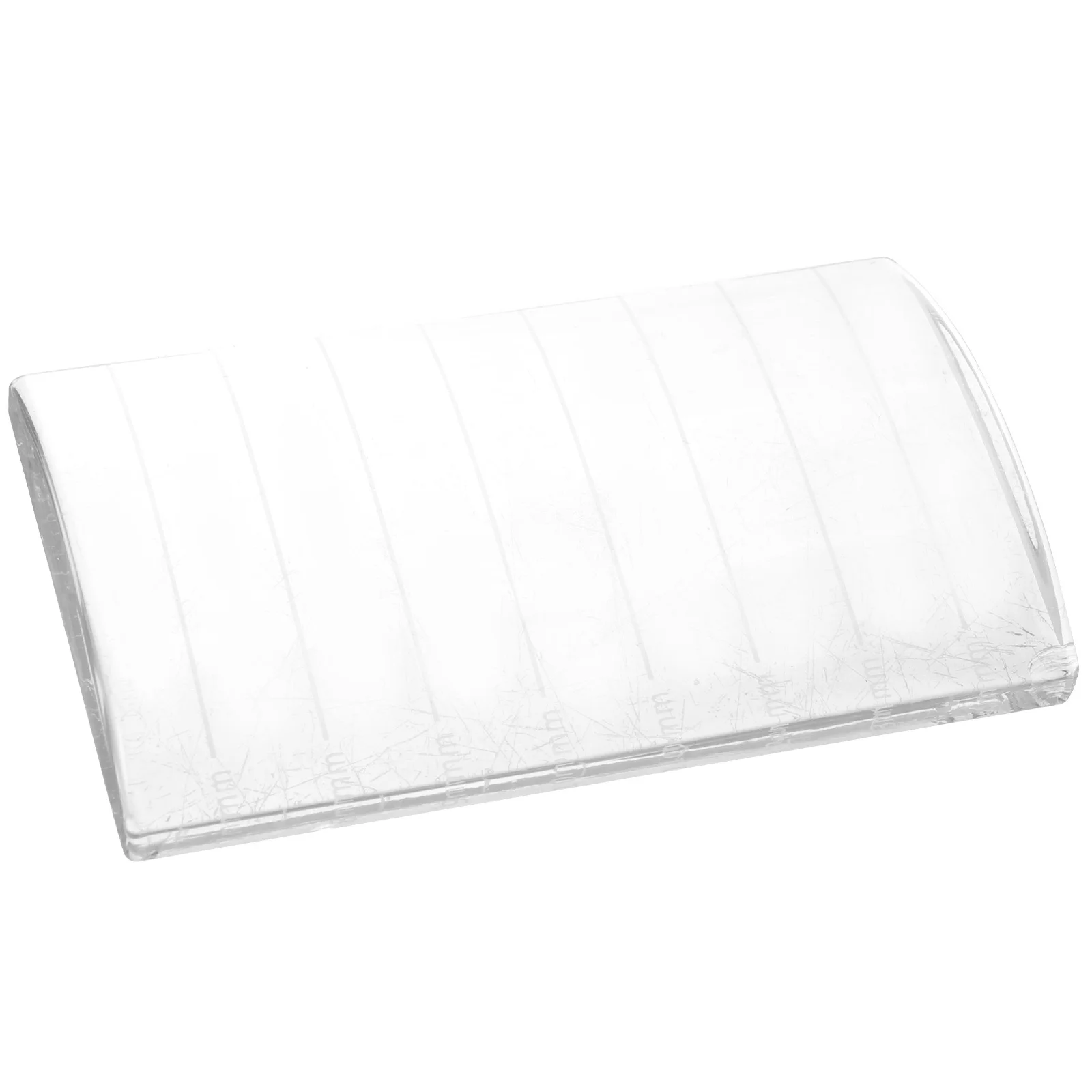 صينية رموش زجاجية شفافة، حامل رموش ناعم متين لتطبيق سهل التمديد لصالونات مركز التجميل #6