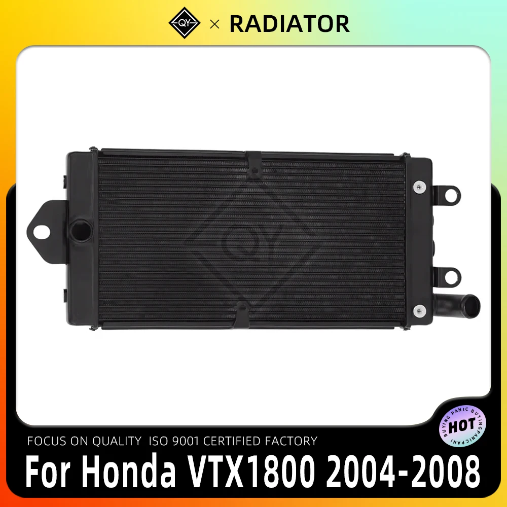 

Радиатор охлаждения двигателя мотоцикла, маслоохладитель, бачок для охлаждающей жидкости для Honda VTX1800 2004-2008 2005 2006 2007 VTX 1800