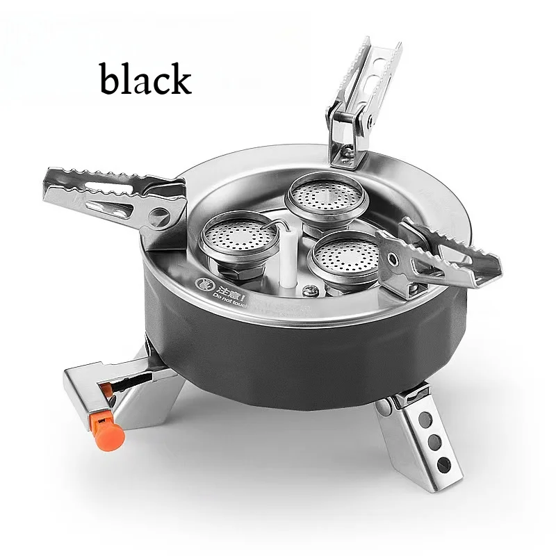 

Outdoor Portable Three Core Furnace Folding Ultralight Burner Gas Stoves for Picnic Cooking Camp
