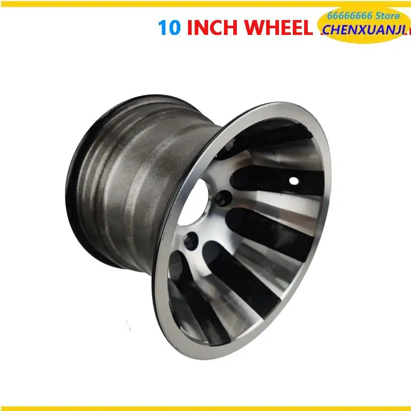 

Perfect 10 inch wheel set for beach ATV carts, go-karts, and four-wheel utility vehicles.