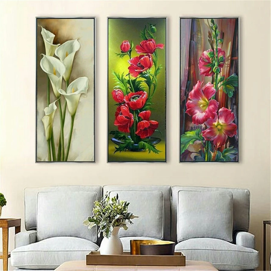 

DIY 5D Diamond Painting Big Beauty Flowers Series Full Drill Square Embroidery Mosaic Art Picture of Rhinestones Home Decor Gift