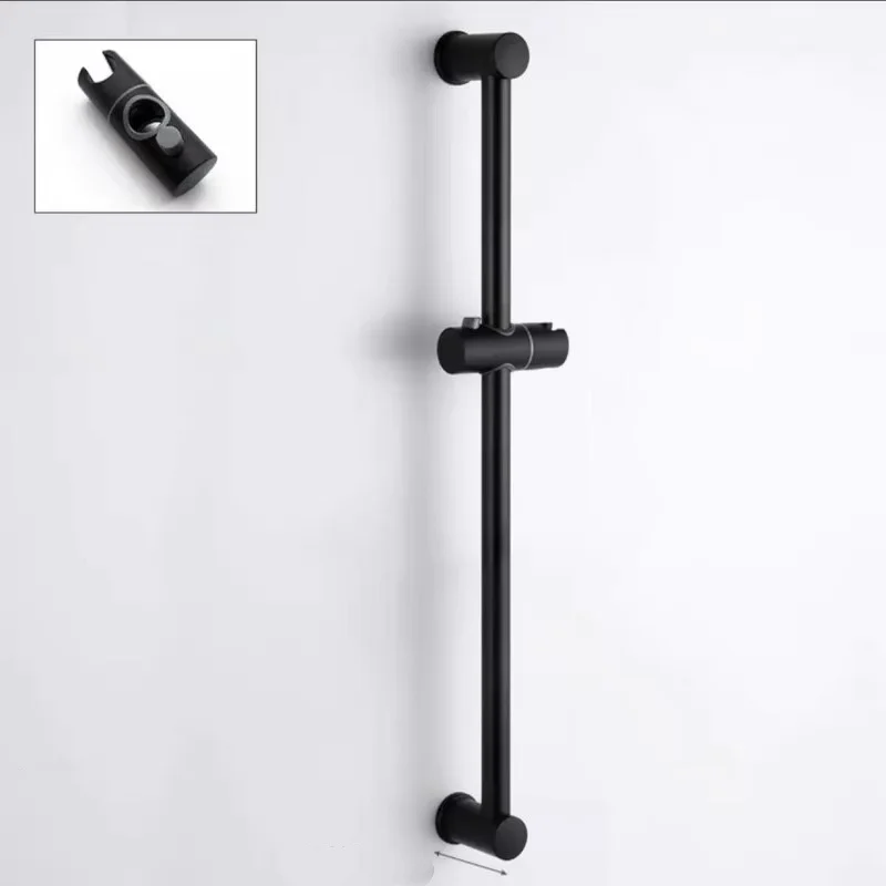 Universal Shower Holder 24/25mm ABS Plastic Adjustable Clamp Slide Rail Bar Bathroom Bracket for Shower Pole Replacement
