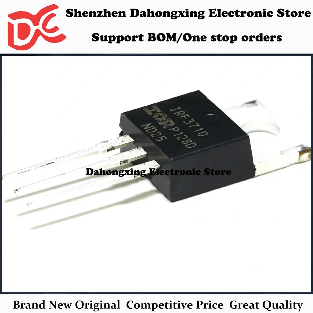 

New Original 10Pcs IRF3710 IRF3710PBF TO-220 100V 57A MOSFET Field Effect Transistor Electronic Components Great Quality