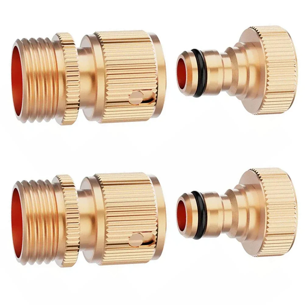 เครื่องฉีดน้ําแรงดันสูง Heavy-Duty ท่อทองเหลือง Quick Connector สวนท่อ Quick Connectors สวนรดน้ําปืน-อะแดปเตอร์