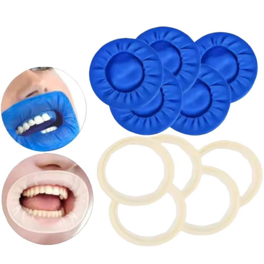 

5 шт., одноразовая резиновая плотина, стерильный открывалка для рта, О-образная форма, ретрактор для губ, щек, стоматологические материалы