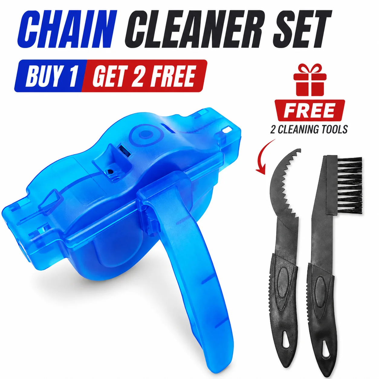Bike Chain Cleaner - 3종 자전거 체인 클리너 키트, MTB