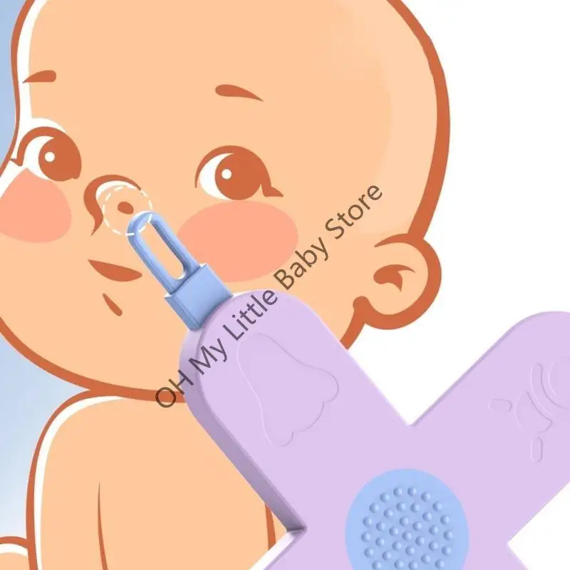 

M76C 4-in-1 Crossed Infant Nose Digging Spoon Ear Pick Nails Seam Cleaning Tool