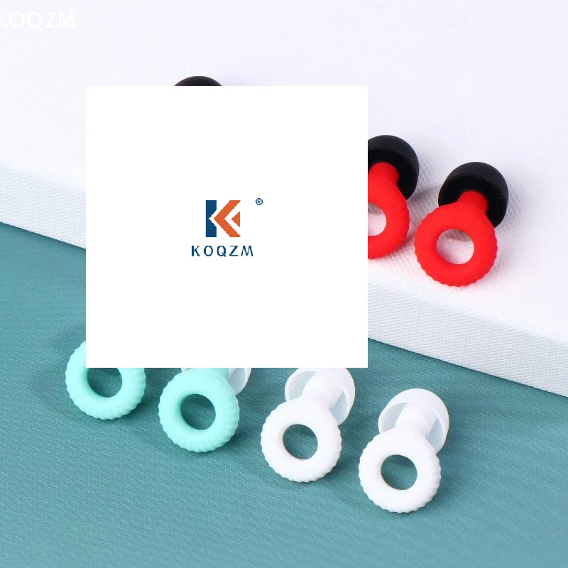 

1 комплект, ультратонкие затычки для ушей в форме петли, водонепроницаемые беруши для плавания, защита слуха для концертов, многоразовые силиконовые беруши