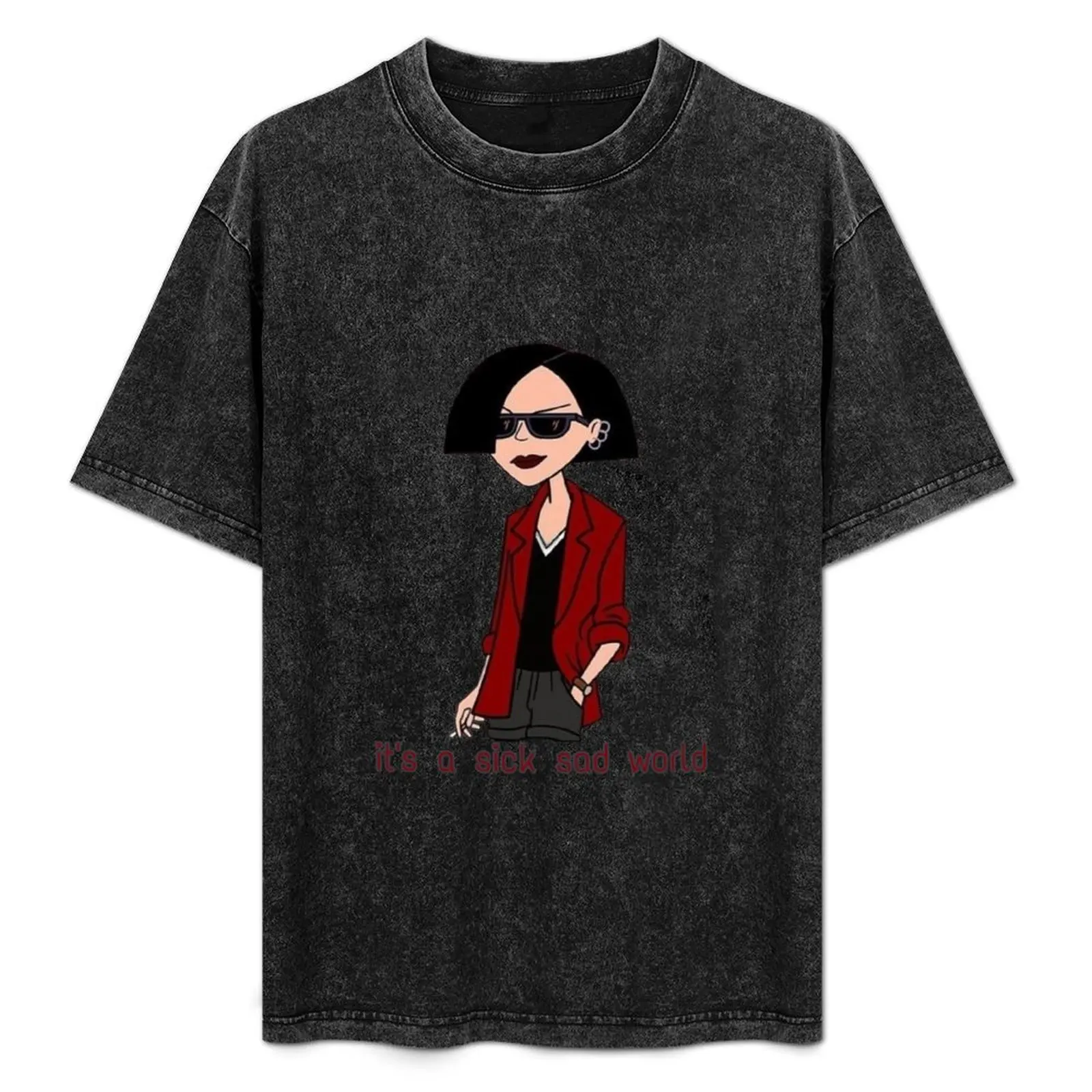 

Jane Lane sick sad world T-Shirt man t shirt blue archive mens plain t shirts