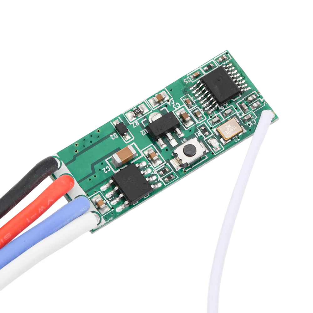 Módulo de Control remoto inalámbrico, tablero de Control de accionamiento de Motor, jog/autobloqueo, cc 12V, 3V-12V, 2a