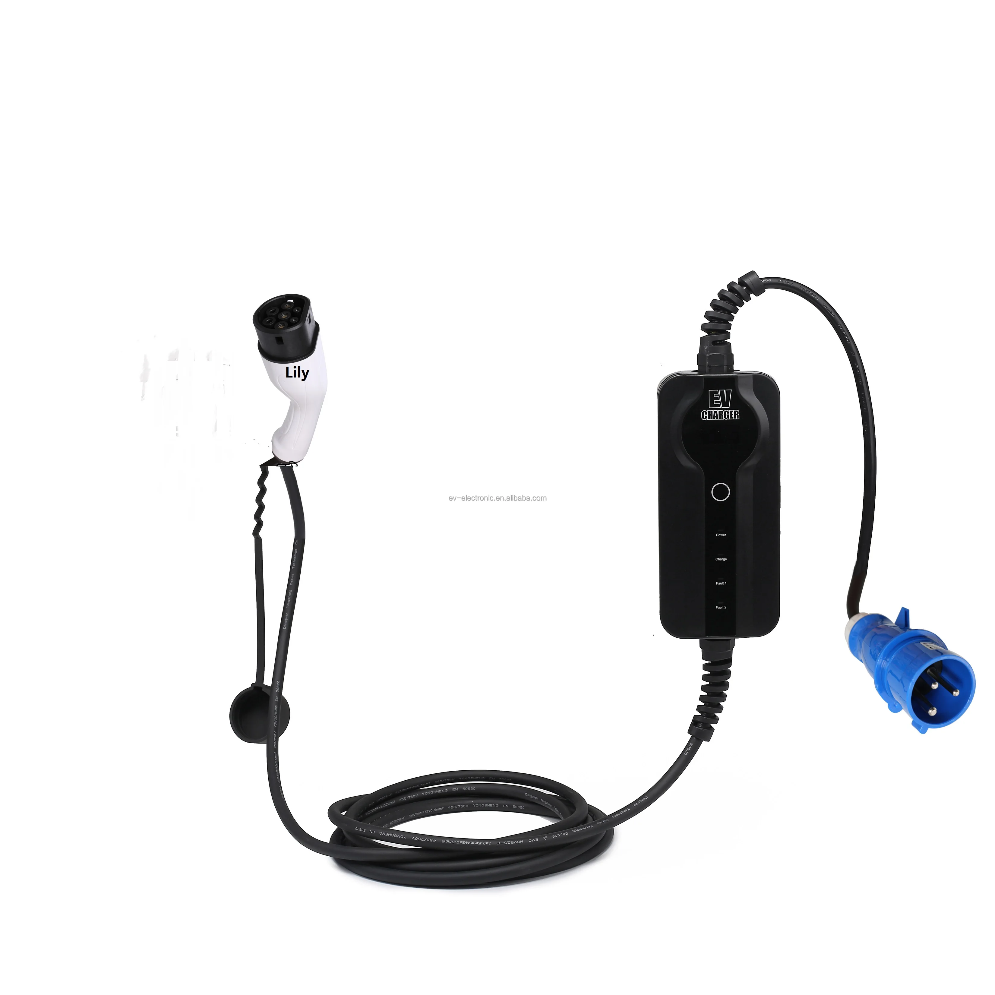 GBT Portable High-quality 7kw Screen Control Ev Car Charger Charging Station Wall-mounted Charging Station