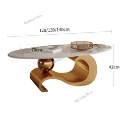 Luksusowe stoliki kawowe do salonu Base Book Nordic Marble Table Dressing Auxiliary Designer Mesa Centro Sala