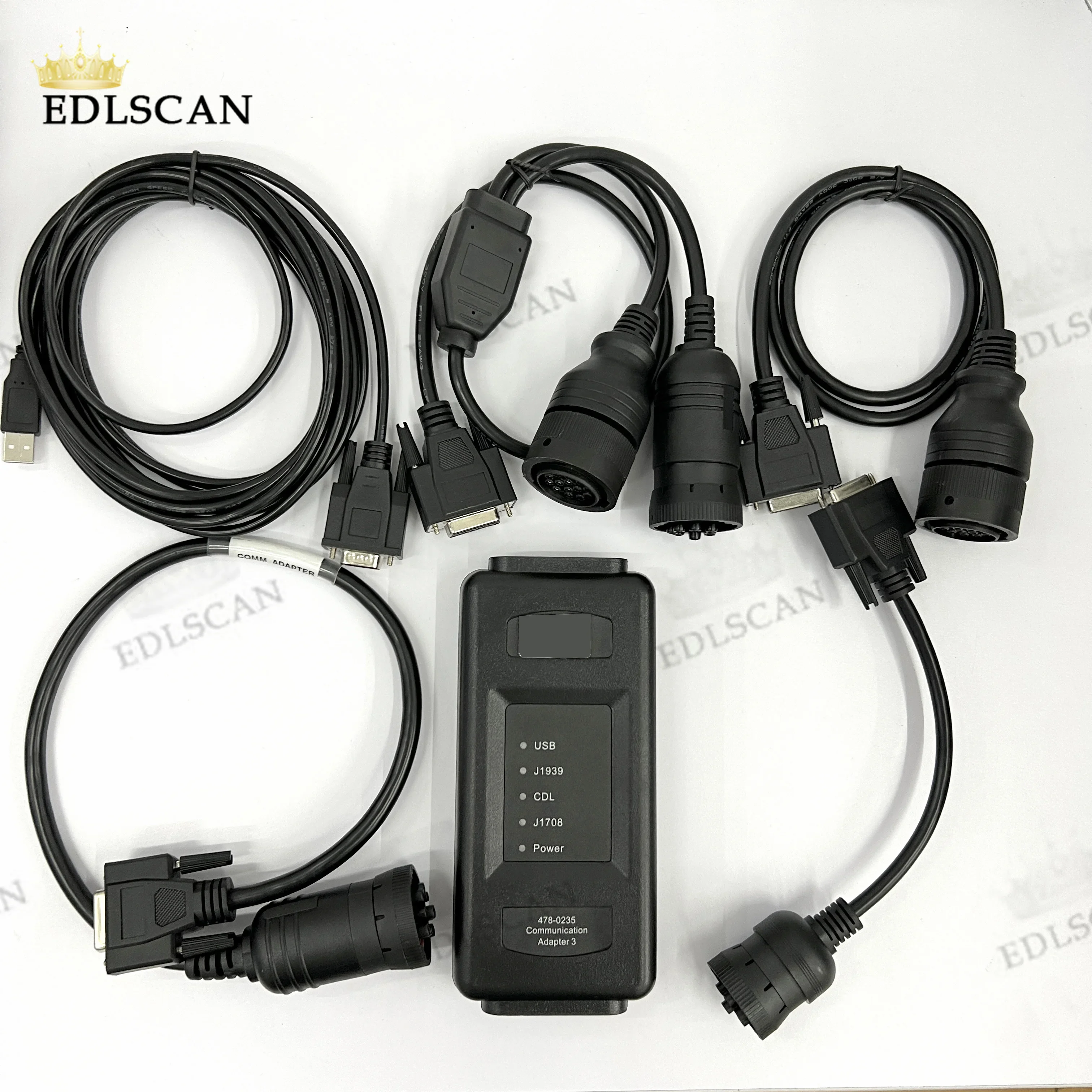 For ET4 478-0235 Adapter III Tester Tool for ET4 Communication Truck Excavator with 9pin+14pin 14 pin Cable Diagnostic Tool