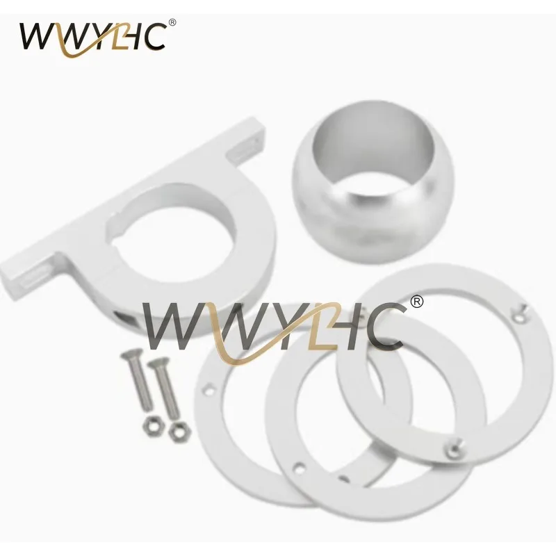 Suitable for 2-inch Rotating Base Floor Installation and 2-inch Column Polished Aluminum Key Steering Column Installation