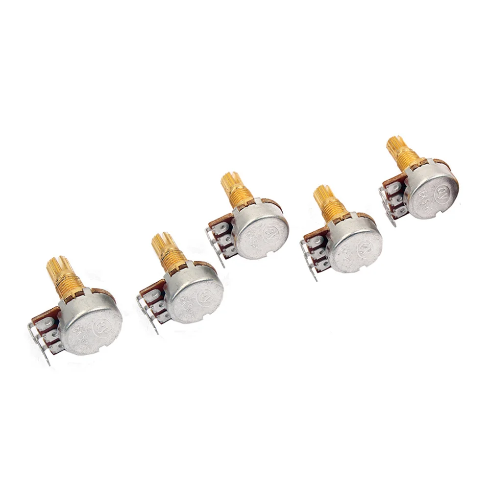 

5 Pcs Guitar Potentiometer Replacement Audio-potentiometers Lug Upgrade Amp A500k Solder Lugs