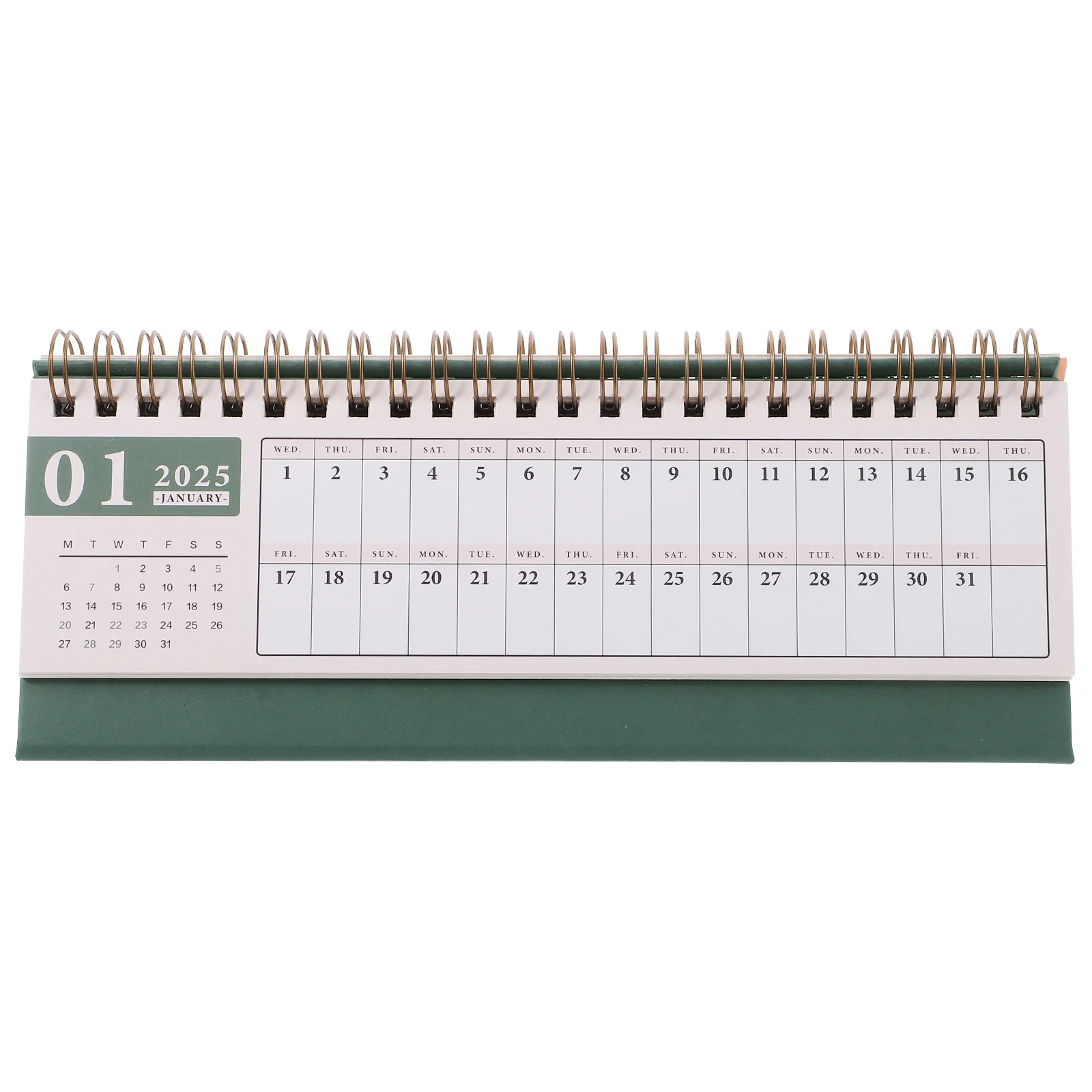 

2025 Desk Calendar Advent Mini Office Schedule Calendars Horizontal Planner Paper Desktop Small