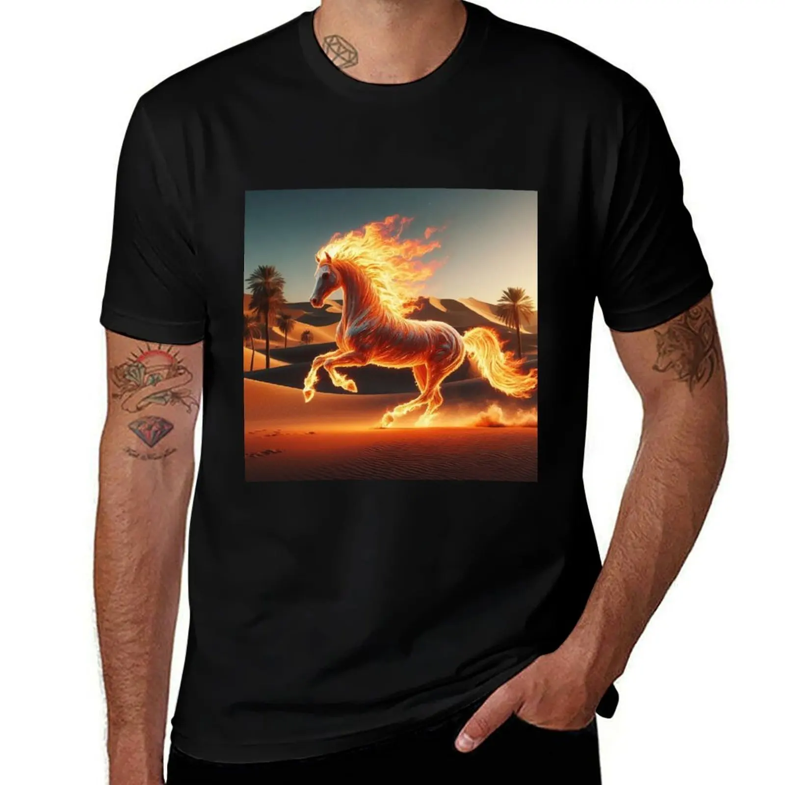 

Fire Horse 1 T-Shirt Quick Dry Sports Short Sleeve Tee