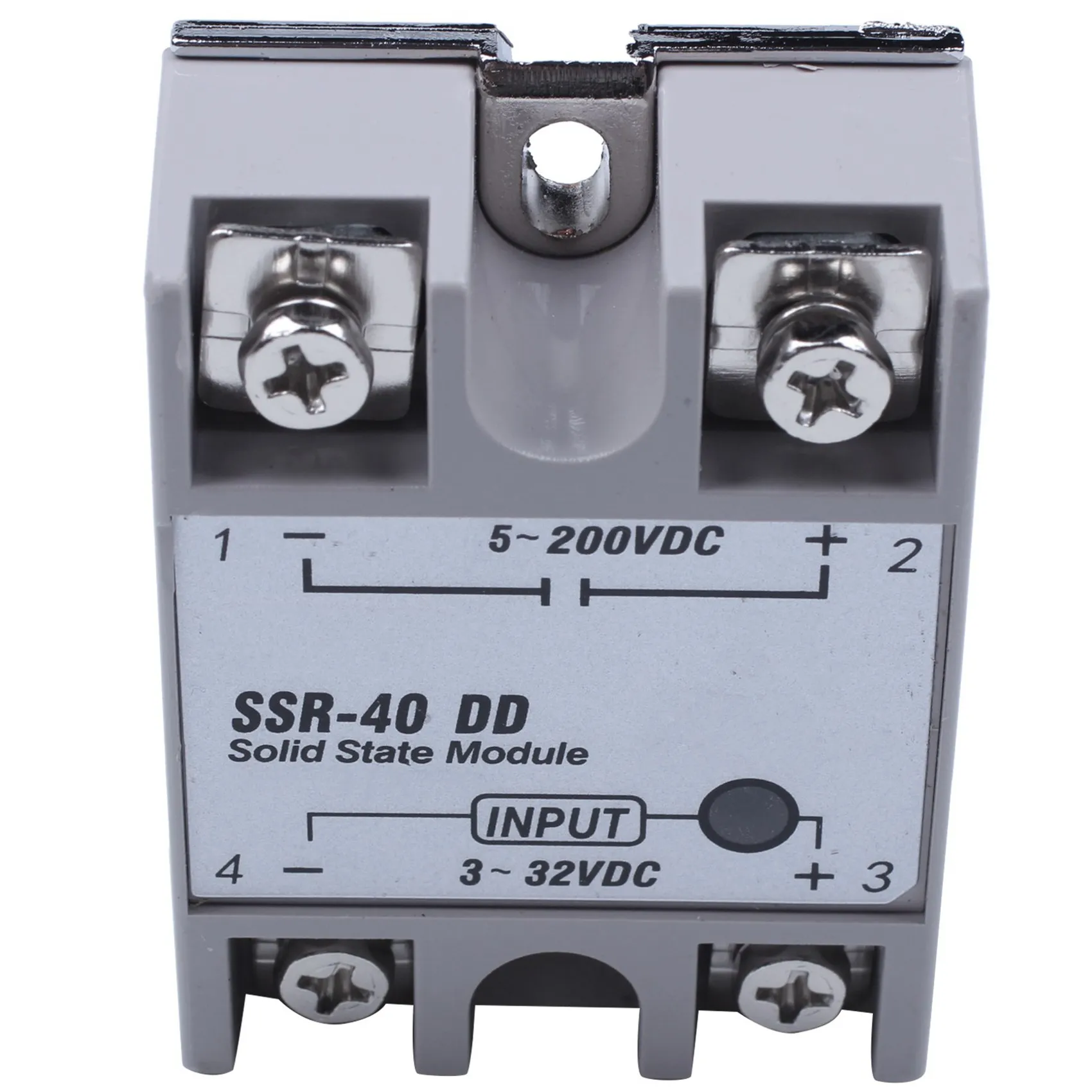 A36T-10X مرحل الحالة الصلبة أحادي الطور DC-DC SSR-40DD 40A DC3-32V DC5-60V أبيض + فضي