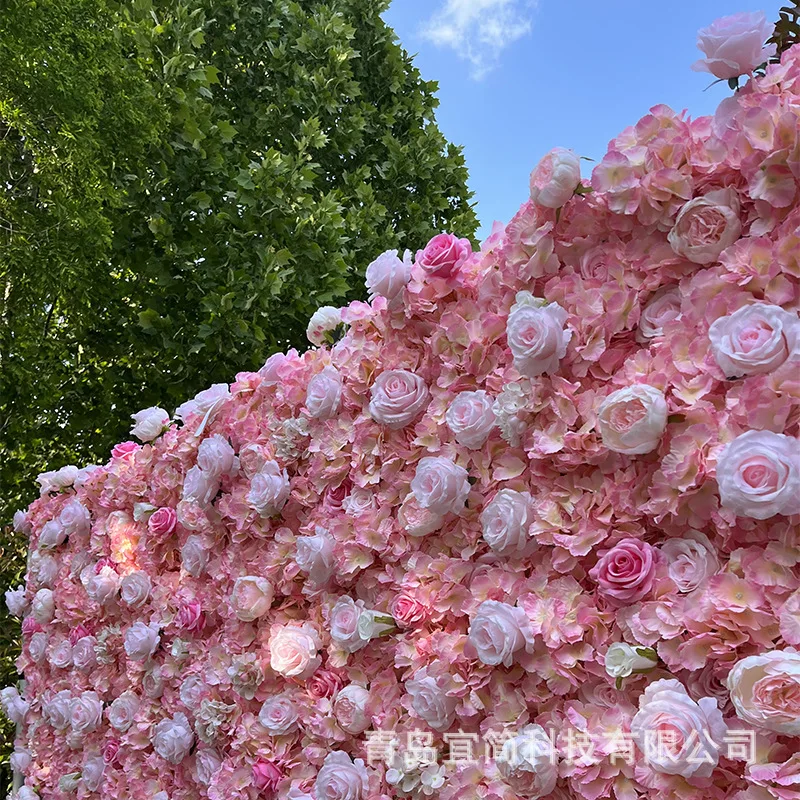 Cloth Bottom Flower Wall Activity Set Wedding Background Wall Foreign Trade For High Simulation Wedding Romantic Flower
