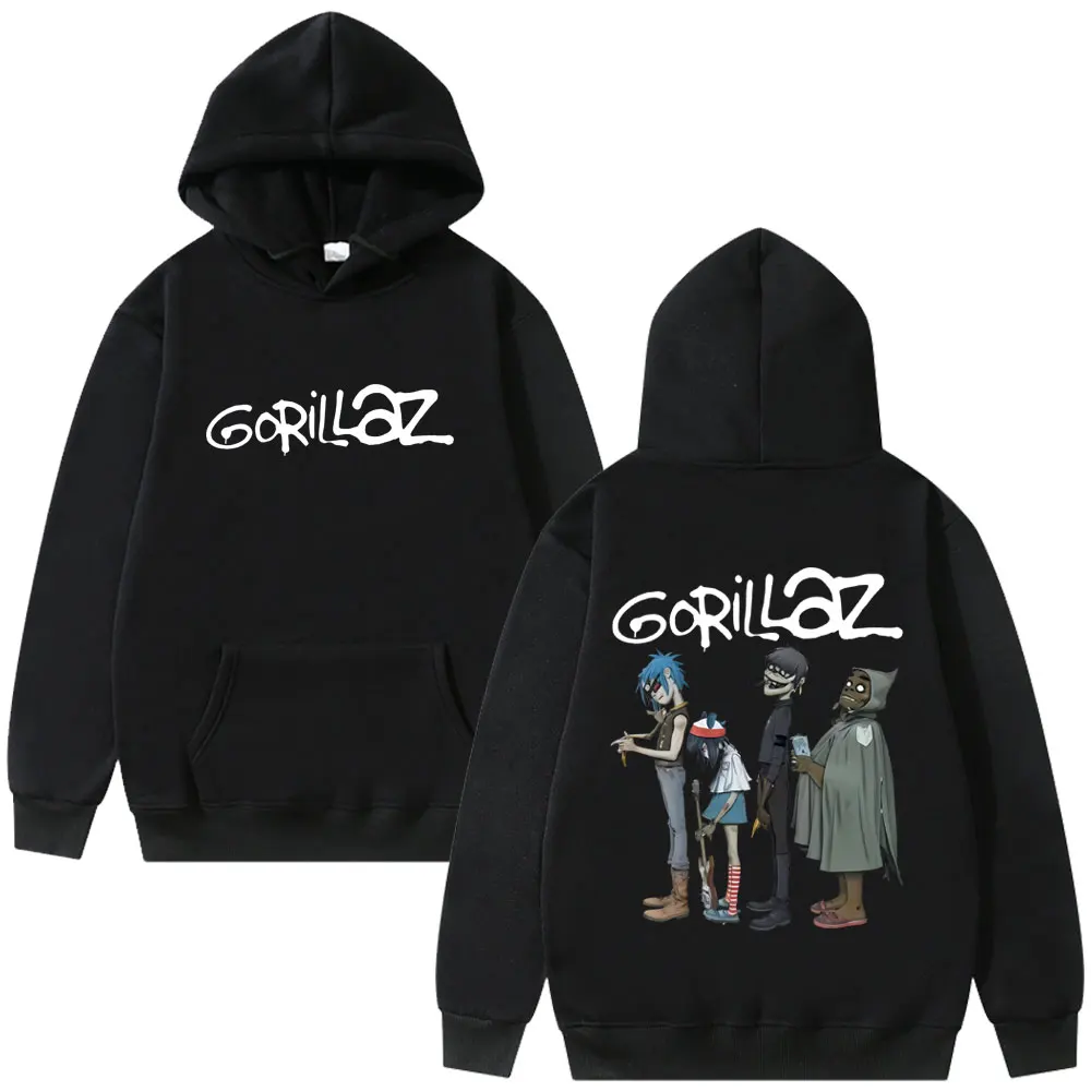 

Alternative Rock Band Gorillaz Graphic Hoodie Men Women Hip Hop Fashion Streetwear Male Casual Oversized Fleece Cotton Hoodies