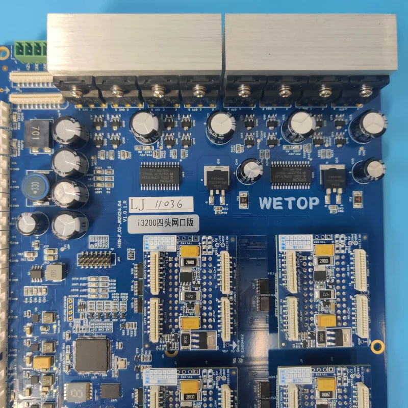 طقم لوحة Hoson I3200 4 رؤوس I 3200 طقم ترقية بأربعة رؤوس لطابعة الأشعة فوق البنفسجية المسطحة لآلة طباعة لوحة الدائرة