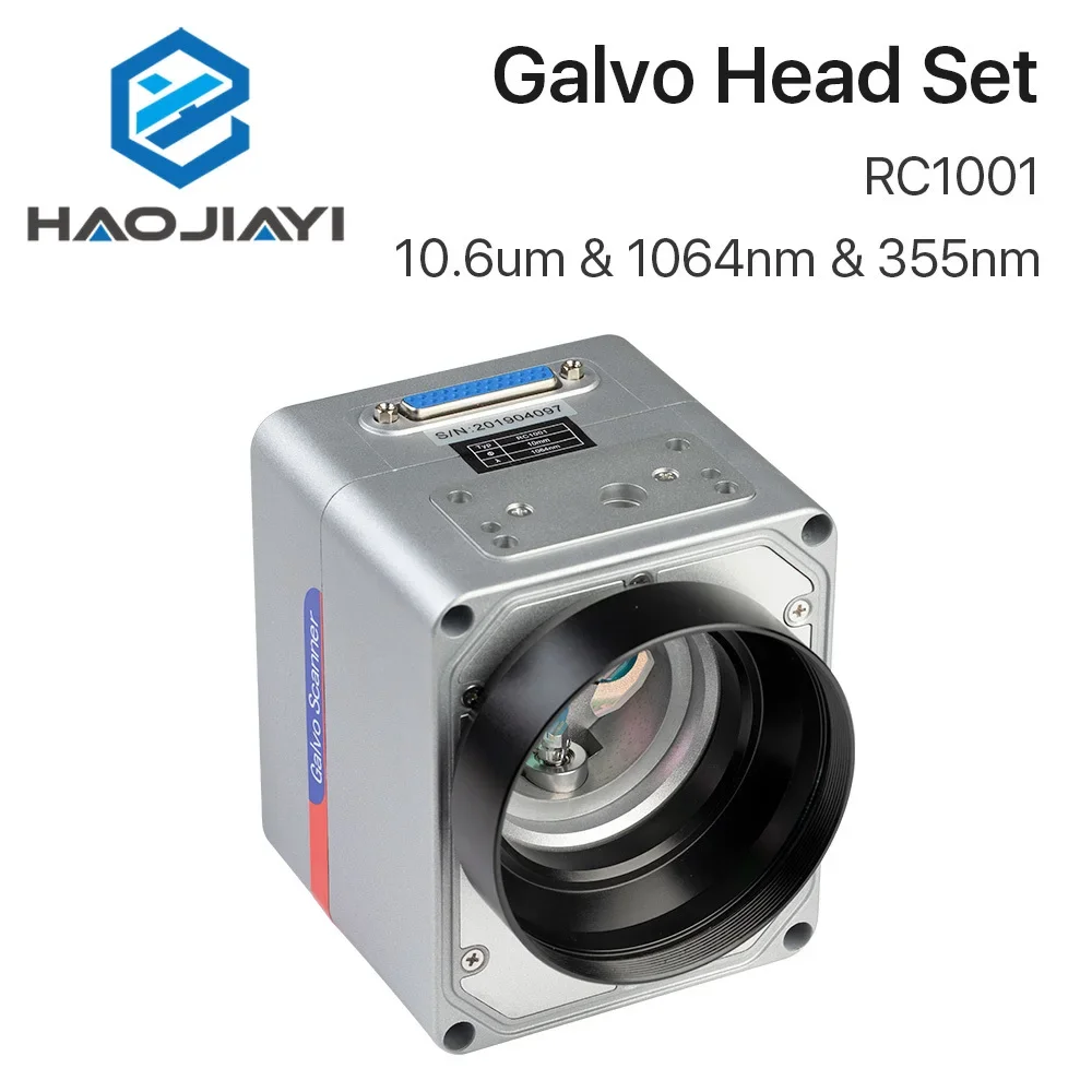 

RC1001 Fiber Laser Scanning Galvo Head Set 10.6um &1064nm & 355nm 10mm Galvanometer Scanner with Power Supply