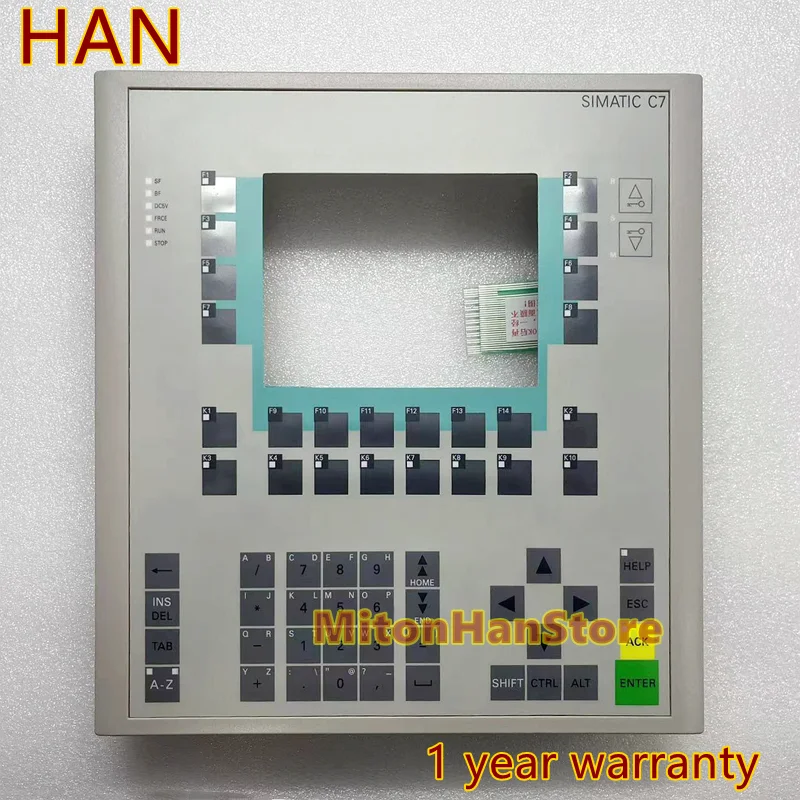 New For C7-635 6ES7635-2EC02-0AE3 6ES7 635-2EC02-0AE3 Front Case Cover Plastic Cover Shell Button Keypad