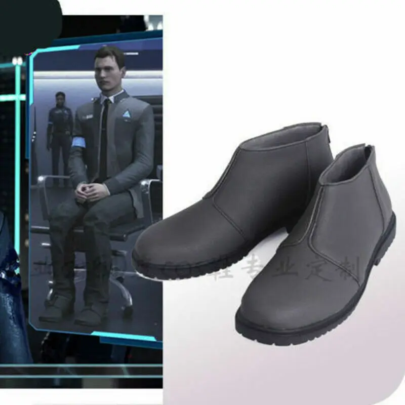 

Обувь для косплея в стиле аниме, ботинки Connor из Detroit: Become Human, аксессуары для костюмов на Хэллоуин, реквизит