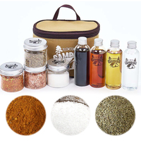 8Pcs Camping Seasoning Bottle Set with Storage Bag Portable Pepper Spice Storage Jars Set for Outdoor Travel Camping BBQ Picnic