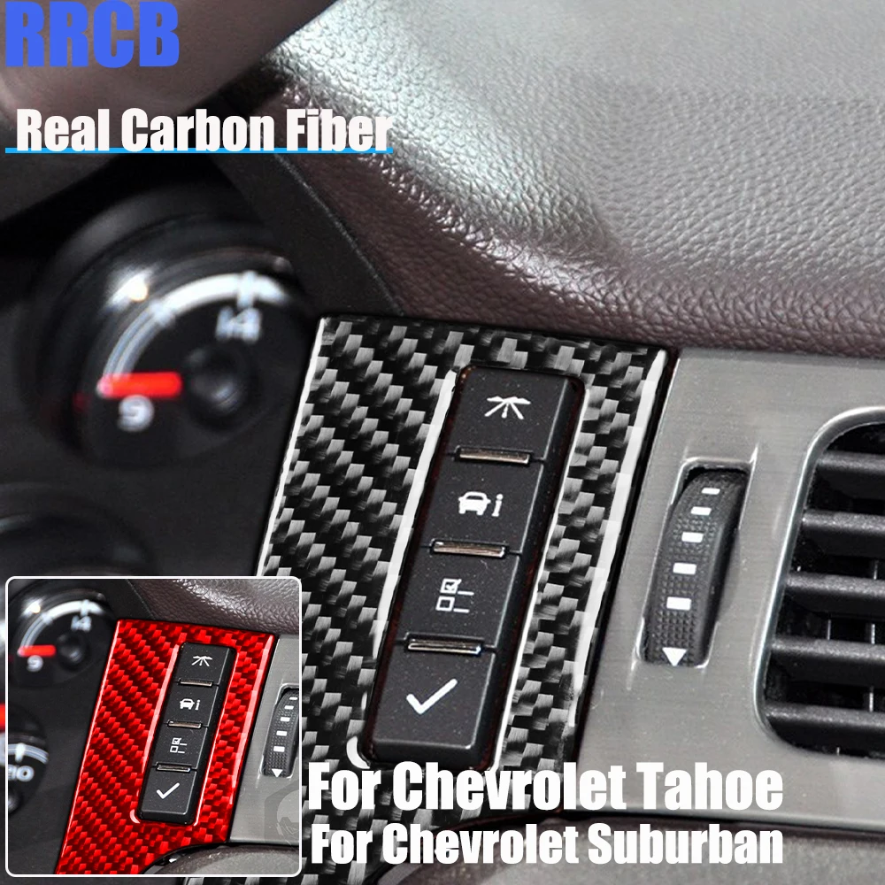 

Real Carbon Fiber Car Accessories Speedometer Strips Decorative Trim Soft Cover Sticker For Chevrolet Tahoe/Suburban 2007-2014