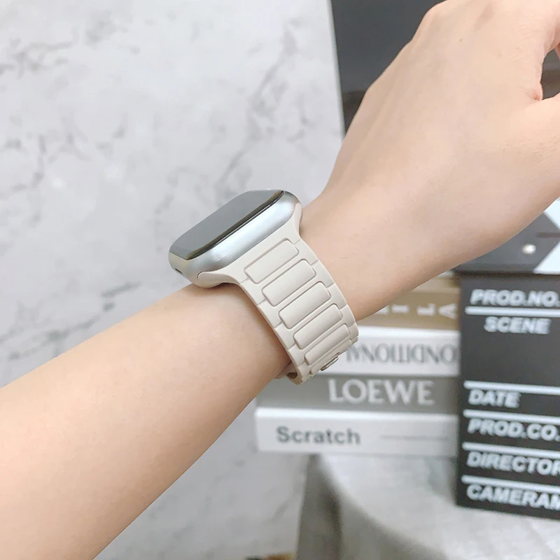 Silicone Strap for Apple Watch Band Ultra 49mm 46mm 45mm 44mm 42mm 41mm 40mm Wristband Iwatch Series 10 9 8 7 6 SE 5 4 Bracelet image 5
