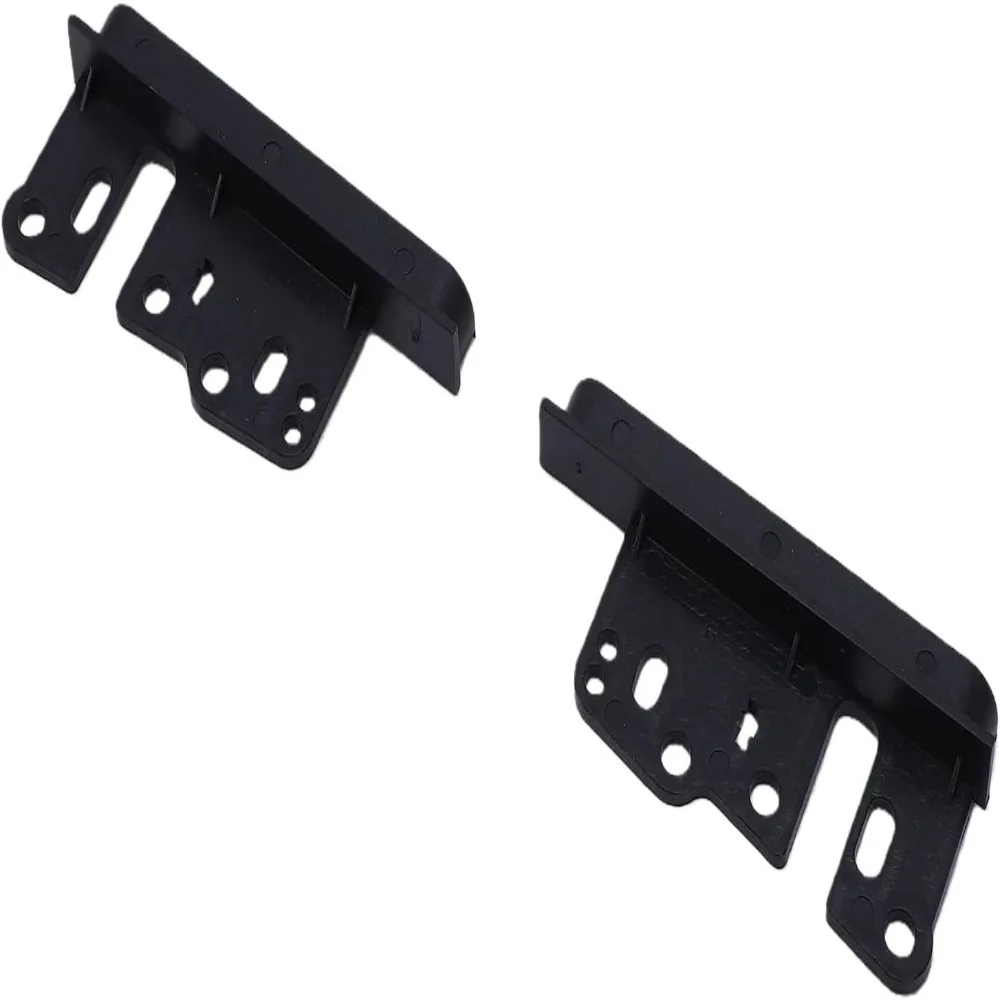 2pcs ABS Plastic Double DIN Stereo Dash Kit Double DIN Configuration Clean Interior Upgrade Stereo Installation Bezel Kit Black