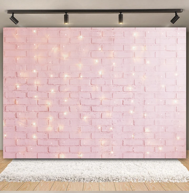 Vintage Brick Wall Backdrop Stone Green Leaves Kid Baby Birthday Portrait Wedding Photography Background Decor Photo Studio Prop