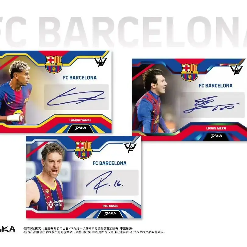 NEW Genuine 2026 Daka FC Barcelona Final Whistle Series Yamal Messi Ronaldo Signed Collectible Card Gifts Football Merchandise view 4