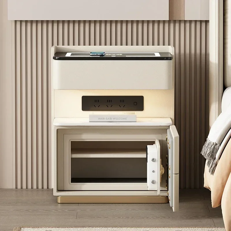 Bedside Table Organizer Furniture Coffee Table For Living Room Home Bedroom Intelligent Anti-theft Hidden Password Lock Safe