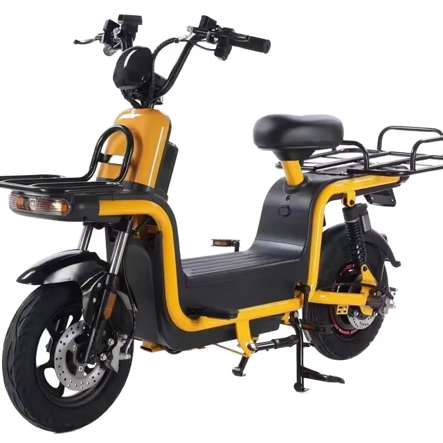 Factory Sale High Quality 48V Electric Food Delivery E-Bike Digital Smart Controller 3 Speed Rear Hub Motor Lead-Acid Battery