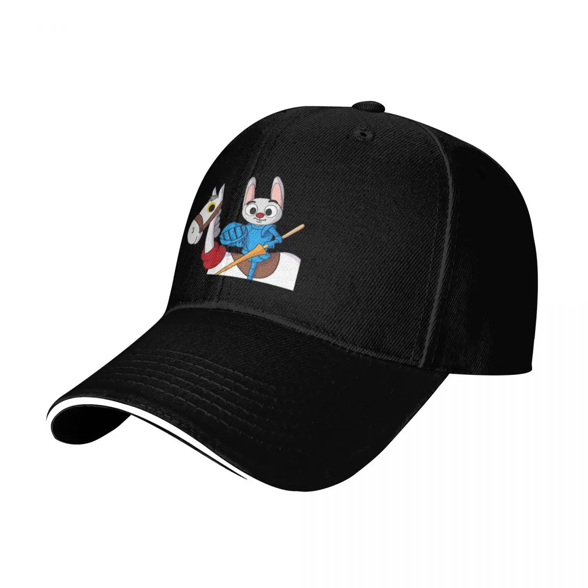 Crusader Rabbit Colour Classic T-Shirt Baseball Cap Casual Daily Wear Quick Dry Performance Cotton Twill Breathable