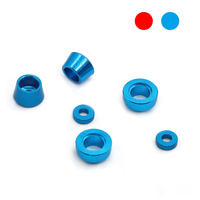 Aluminium Steering Knuckle Flange Sleeve Bushing Gasket for Tamiya TT02 TT-02 1/10 RC Car Upgrade Parts Accessories