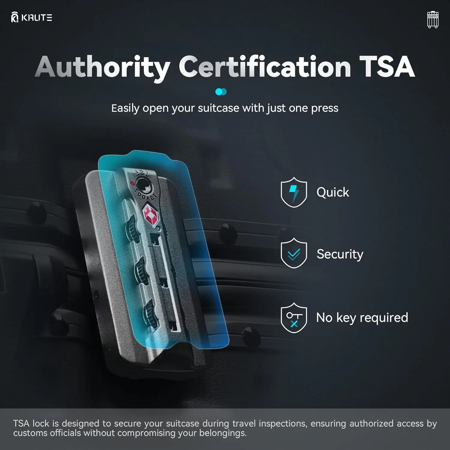 20인치 알루미늄 프레임 하드 쉘 지퍼 없는 캐리어, 바퀴 포함, TSA 잠금장치, PC+ABS 소재 여행용 가방