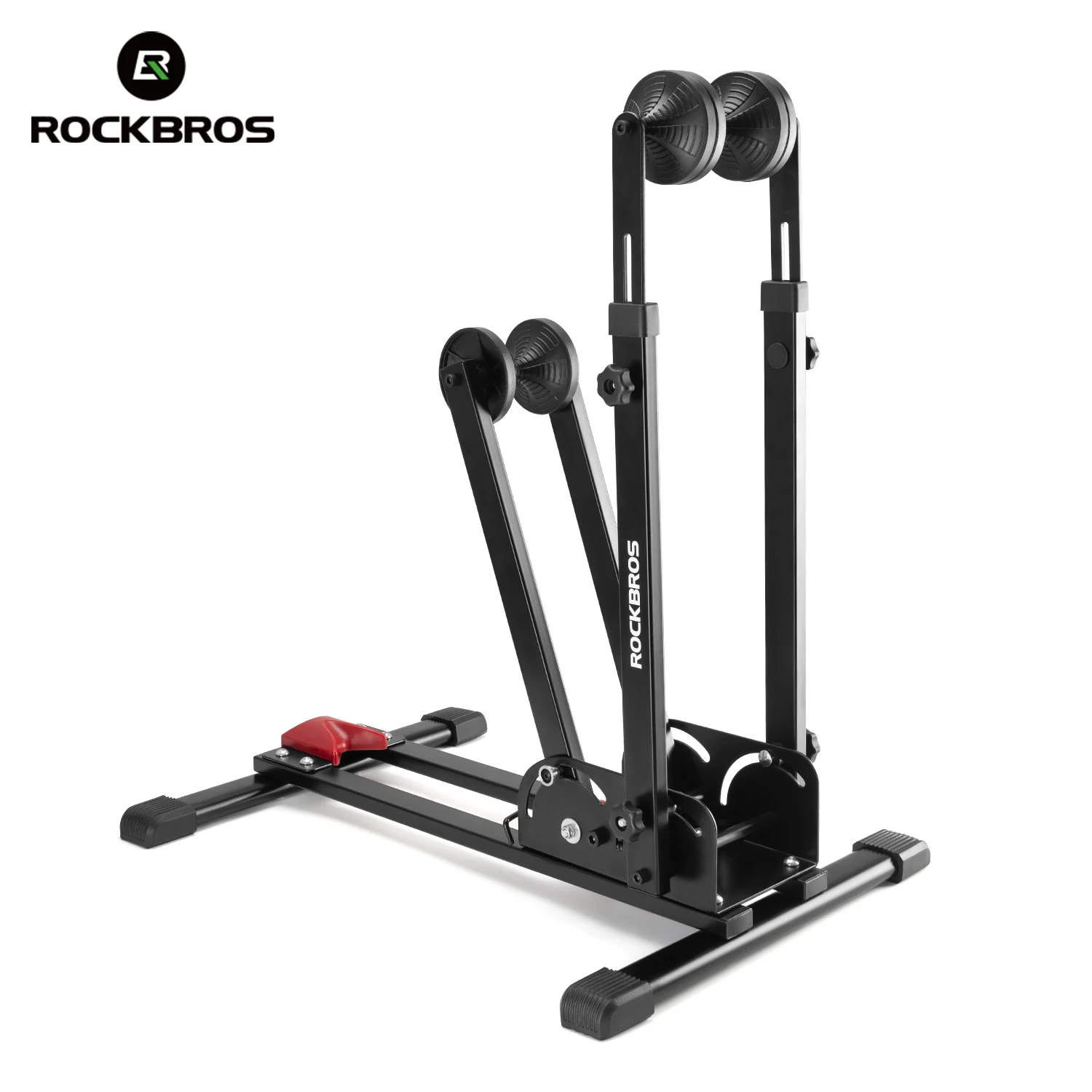 ROCKBROS Bike Parking Stand Foldable Stable Road MTB Bicycle Stand Racks Cycling Support Holder Rack Carbon Steel Non-slip