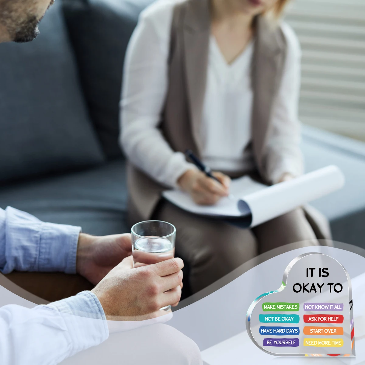 Presente de saúde mental acríl - Health Wellness Office avaliação e preço