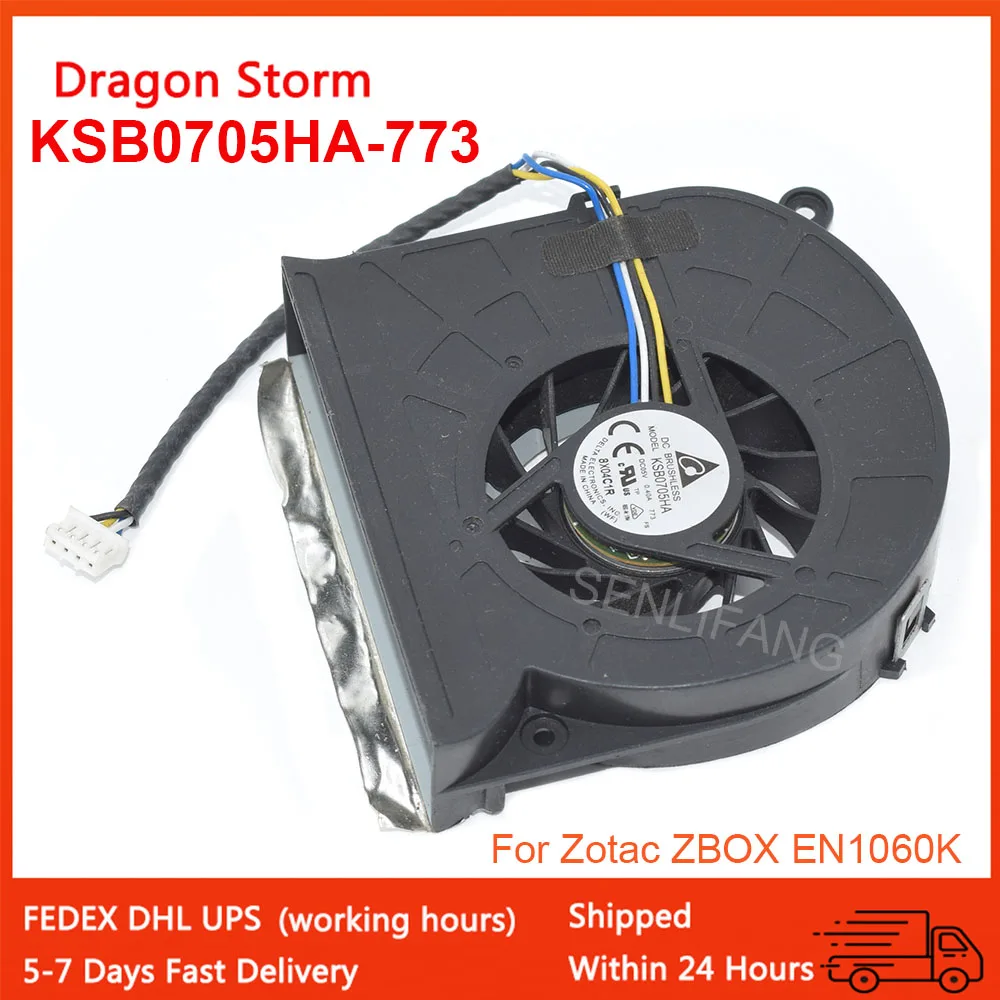 พัดลม GPU 5V สำหรับ ZOTAC ZBOX EN1060K KSB0705HA 773 KSB06105HB-A 0.40A 4สายแล็ปท็อประบายความร้อนทดสอบตกลง