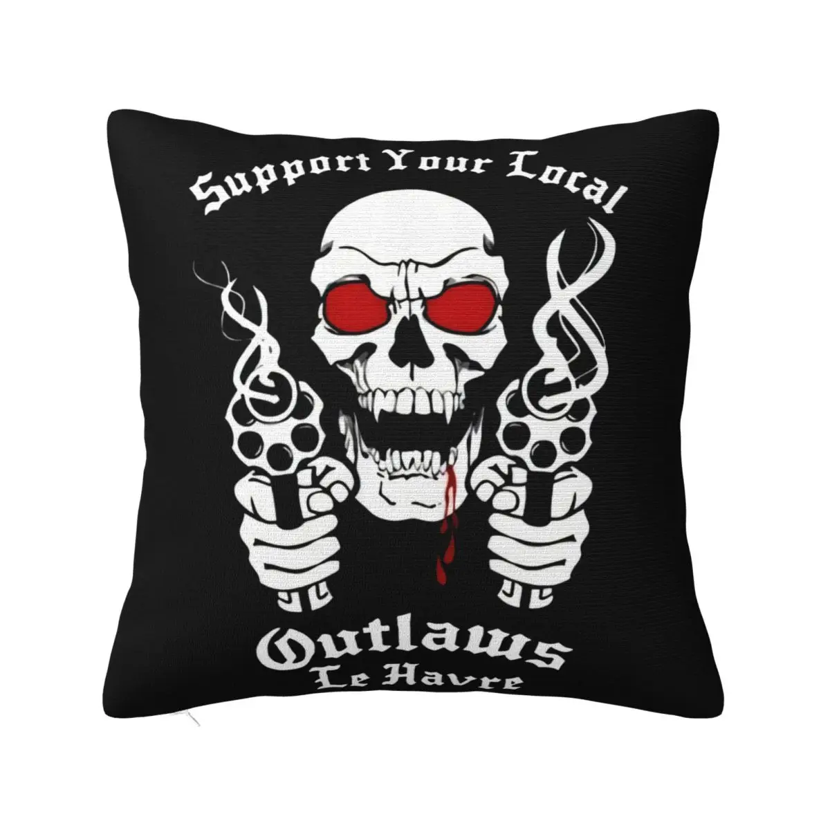 100 For O Men Outlaws Mc 100 Straight Casual Fitness Hipster Youth Any Logo Personality Humor Low Price Text Pillow Case