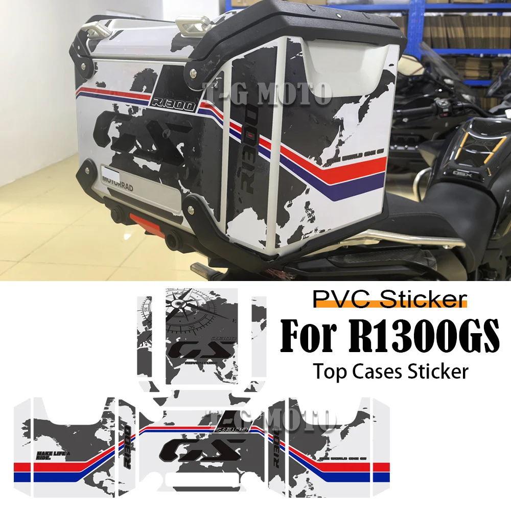 

For BMW R1300GS R1300 ADV GSA Adventure Side Top Suitcase Kit R 1300 GS Accessories Motorcycles Luggage Sticker Protection Decal