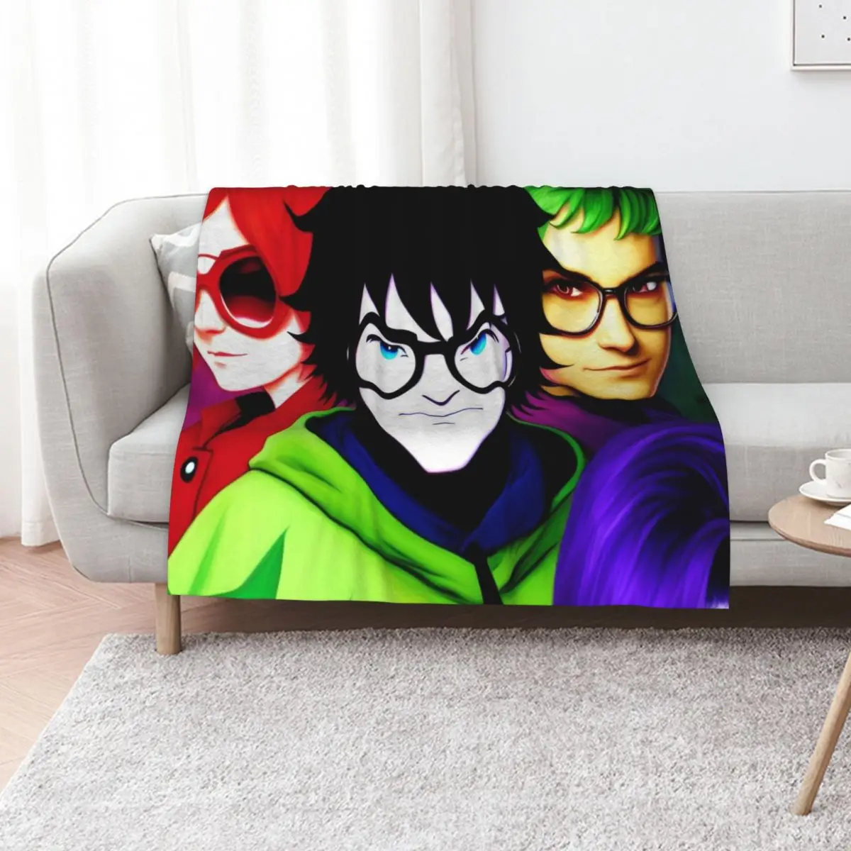 

homestuck Throw Blanket Fashion Sofas Sofa Throw Soft Plaid Flannel Blankets